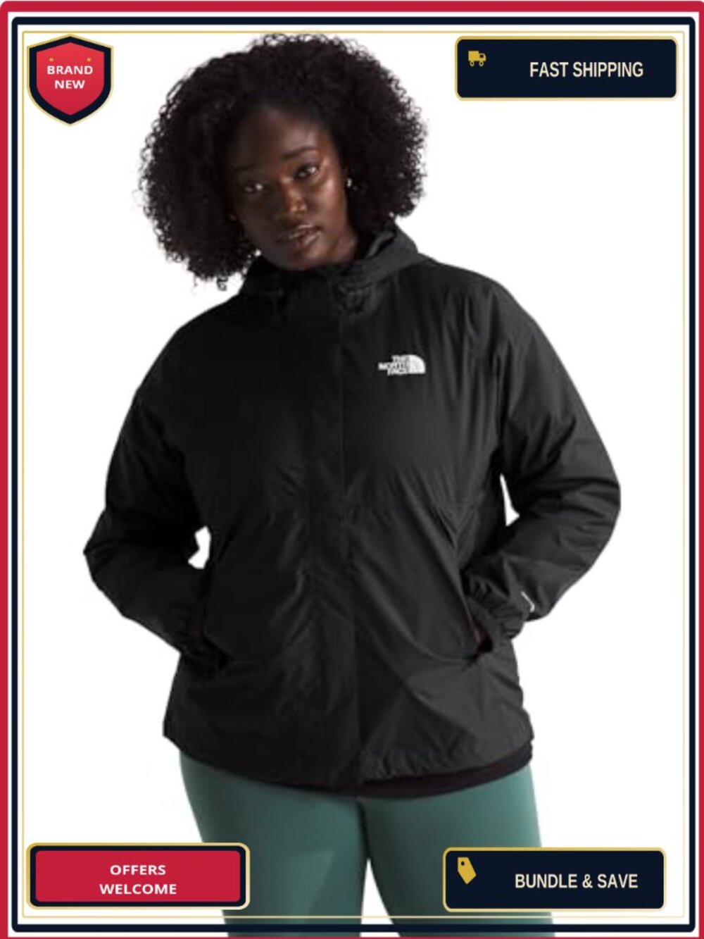 The North Face Women's Antora Waterproof Breathable Rain Jacket